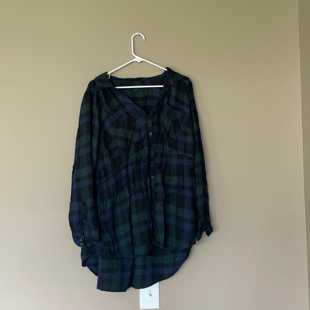 Long sleeve plaid torrid blouse